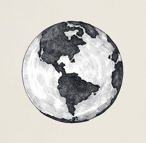 3D Drawing Of Earth