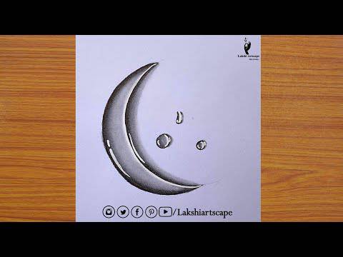 Beautiful Moon Night Drawing