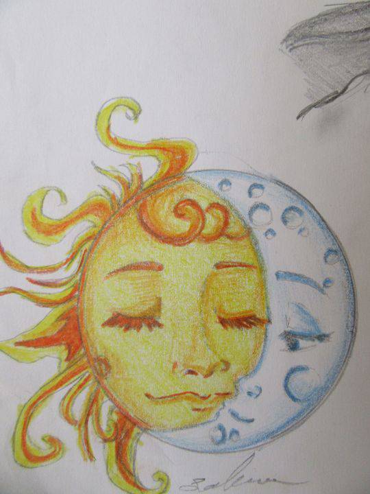 Celestial Moon Phases Tattoo Drawing