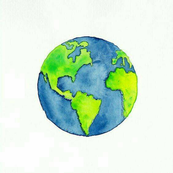 Draw Earth And Colour It