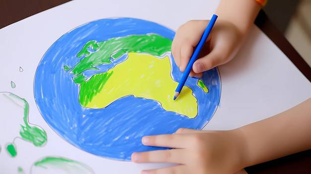 Drawing Globe Earth