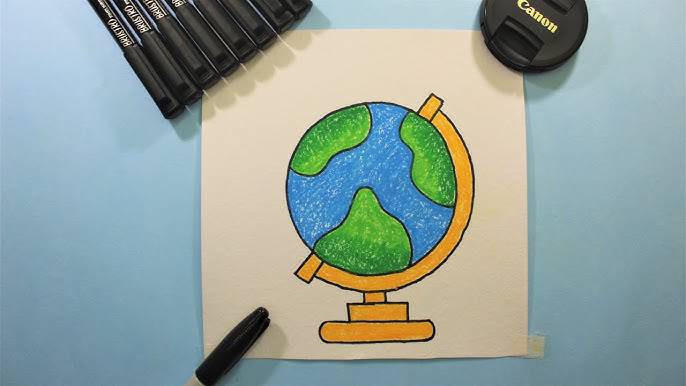 Earth Flat Drawing