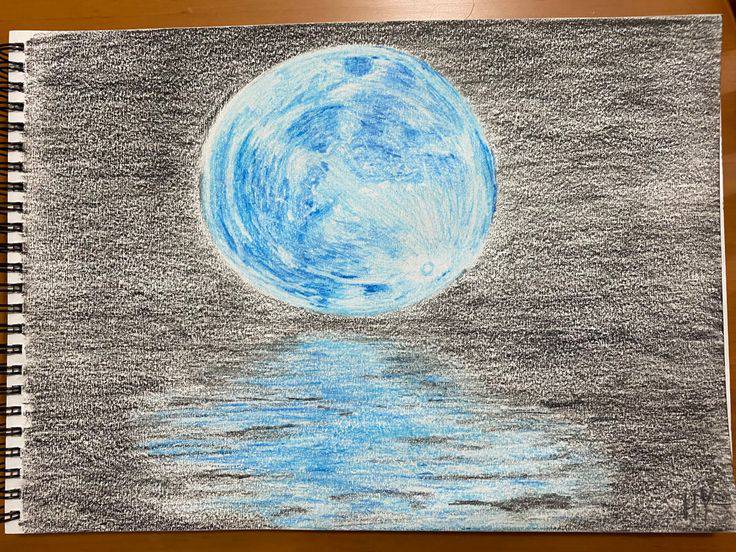 Moon Surface Drawing