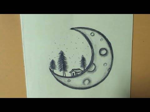 To The Moon And Back Drawing